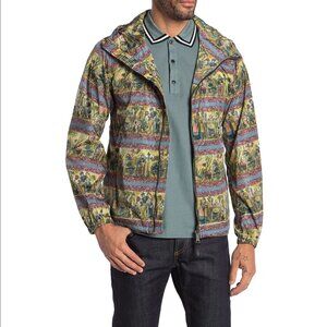 NEW $850 BURBERRY FULLERTON JACKET! PACKABLE WINDBREAKER LUXURY ARTISAN PRINT